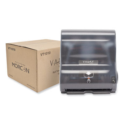 Morcon Valay Electronic Roll Towel Dispenser for 10" Roll Towels, Black (VT1010)