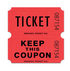Double Roll Ticket, Assorted Colors - 2000ct.