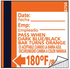 Taylor TempRite Dishwasher Temperature Test Labels, 180 Degrees, Single Use, 24/Pack (8750)