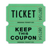 Double Roll Ticket, Assorted Colors - 2000ct.