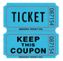 Double Roll Ticket, Assorted Colors - 2000ct.