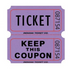 Double Roll Ticket, Assorted Colors - 2000ct.