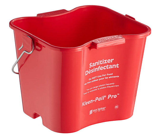 Kleen Pail, 3 Quart, Red