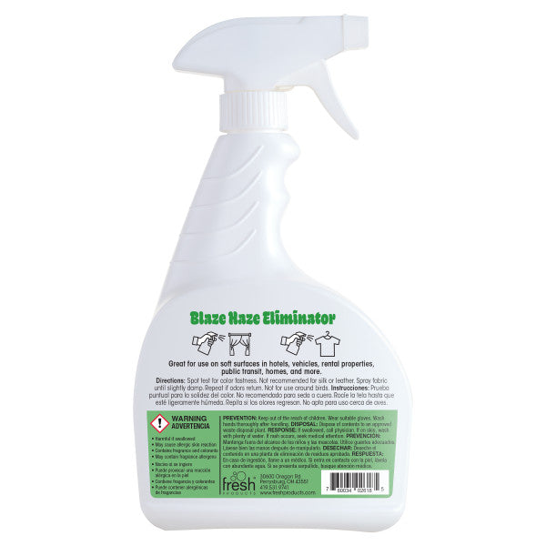 Blaze Haze Odor Eliminator, Removes Marijuana Odors, 1 Quart - 6/CS