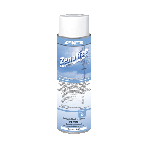 Zenatize Disinfectant Spray, Country Meadow Scent, 20 oz. Aerosol - 12/CS
