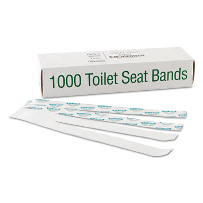 Sani/Shield Printed Toilet Seat Band, 16" x 1.5", Deep Blue/White - 1000/CS (300591)