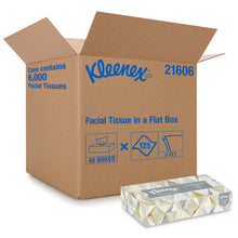 Load image into Gallery viewer, Kleenex Facial Tissue in Flat Box, 125 Sheets/Box - 48/CS (21606)
