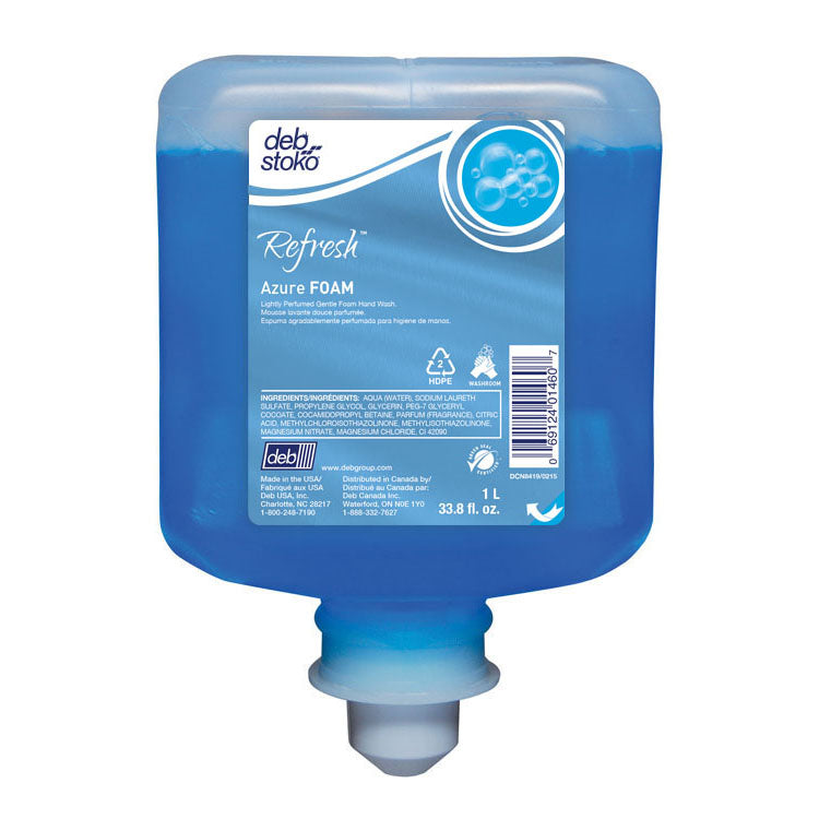 Deb Refresh Azure Foaming Hand Wash, 1000ML - 6/CS (AZU1L)