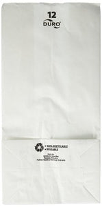 Paper Bag, White, 12# - 500/BNDL (51032)