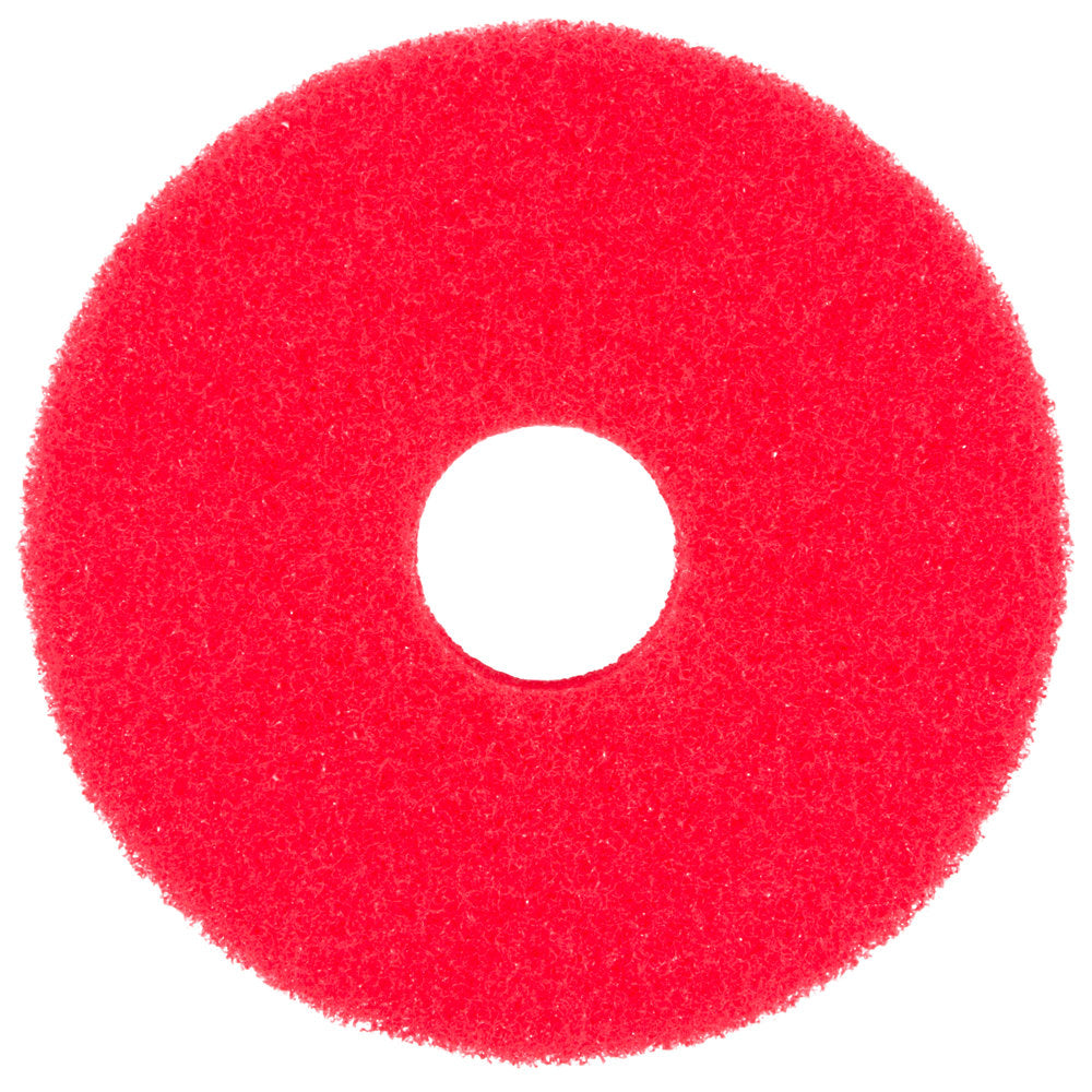 Floor Pad, 13", Red Buffing - 5/CS