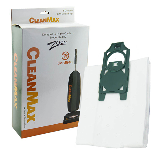 CleanMax Vacuum Bags for ZM-500, ZM-700 and ZM-800, HEPA Bags, 6ct. (CLH-6)