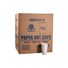 Load image into Gallery viewer, Empress Paper Hot Cup, White, 16 oz. - 50ct. 20/CS (EHC16-W)
