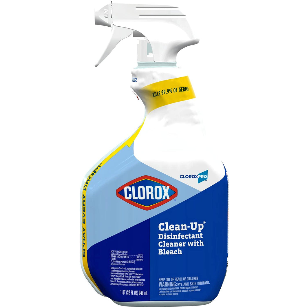 Clorox Clean-Up Disinfectant Cleaner w/Bleach, 32 oz. - 9/CS (35417)