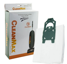 Load image into Gallery viewer, CleanMax Vacuum Bags for ZM-500, ZM-700 and ZM-800, HEPA Bags, 6ct. (CLH-6)
