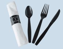 Load image into Gallery viewer, Empress Gala Extra Heavyweight Cutlery Kit, Wrapped - 250/CS (E172015)
