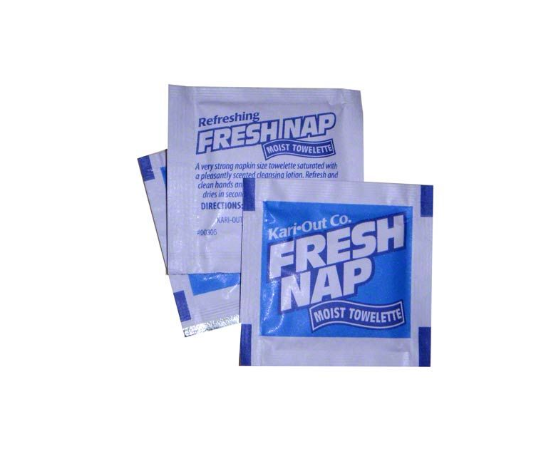 Fresh Nap Moist Towelette, White - 100ct. 10/CS