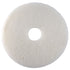Floor Pad, 21", White Polishing - 5/CS