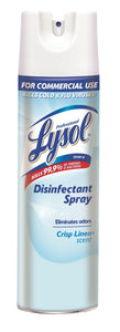 Lysol Aerosol Disinfectant Spray, Crisp Linen Scent, 19 oz. - 12/CS (74828)