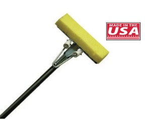 MaxiMatic Sponge Mop w/48" Steel Handle & 9" Polyester Sponge (94222)
