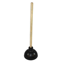 Load image into Gallery viewer, Industrial Professional Plunger with Wood Handle, Black
