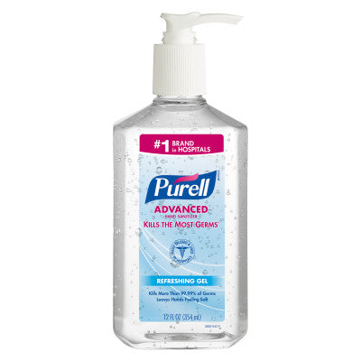 Purell Hand Sanitizer, 12 oz. Pump Bottle - 12/CS (3659-12)