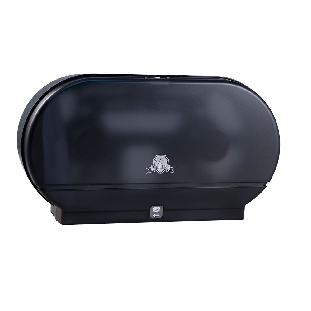 Empress Jr. Jumbo Toilet Tissue Dispenser, Double Roll, Black (EMP4000)