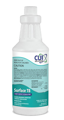 CUI Surface TB Ready to Use Hospital Grade Disinfectant - 32 oz. 12/CS