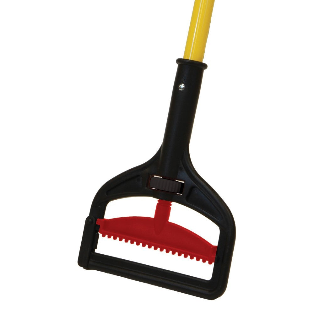 Quick-Way Quick Change Wet Mop Handle, Fiberglass Handle, Yellow, 60" Long (6542)
