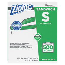 Load image into Gallery viewer, Ziplock Bag - Sandwich Size 500/CS (682255)
