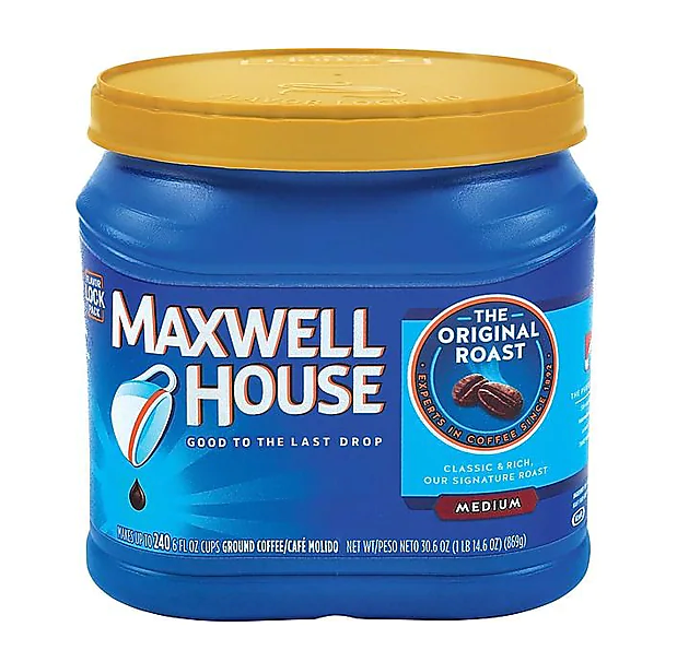 Maxwell House Original Roast Coffee, Regular - 30.6oz. 6/CS