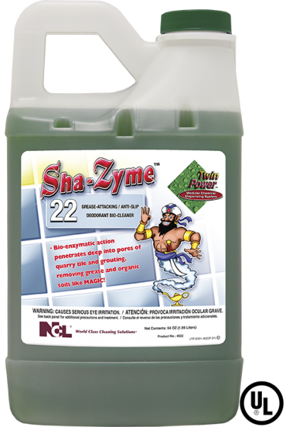 NCL Twin Power #22 Sha-Zyme Cleaner & Degreaser - 64 oz. 6/CS (4022)