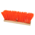 Push Broom, Highway Street Broom, Orange Bristle, 24" Long (Handle Sold Separately) (20627)