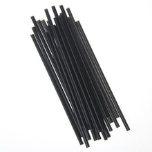 Load image into Gallery viewer, Straw, Unwrapped, 7.75&quot; Jumbo, Black - 500ct. 10/CS (E2100BK)

