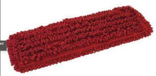 MaxiPlus Microfiber Loop-End Pad - 18" Red (96943)