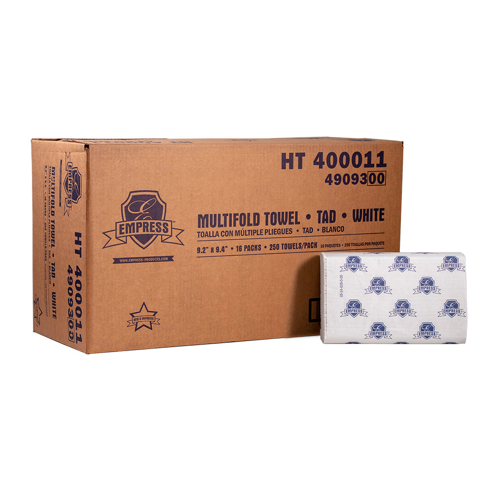 Empress TAD Premium White Multifold Paper Towels - 4000/CS (HT 400011)