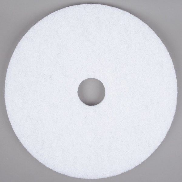 Floor Pad, 20", White Polishing - 5/CS