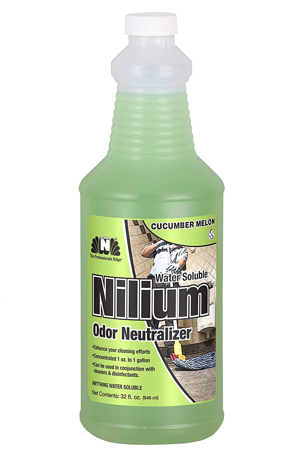 Nilium Water Soluble Deodorizer, Cucumber Melon - 32 oz. 6/CS