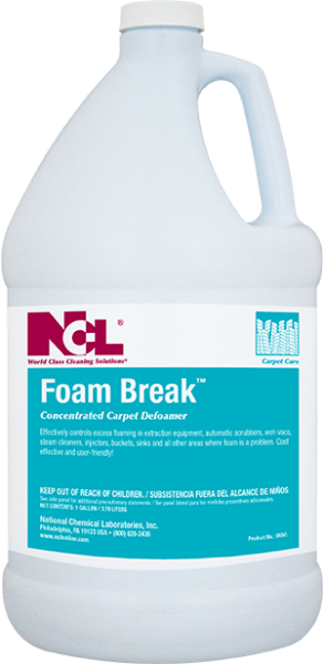 NCL Foam-Break Concentrated Carpet Defoamer - 1 Gallon 4/CS (0650)