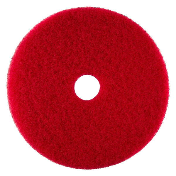 Floor Pad, 17", Red Buffing - 5/CS