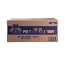 Load image into Gallery viewer, Empress Premium TAD White Roll Towel, 10&quot; x 600&#39; - 6/CS (1080061)
