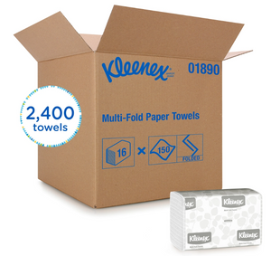 Kleenex White Multifold Towels 2400/CS (01890)