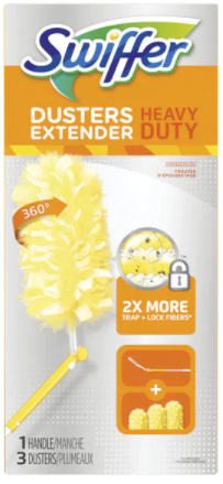 Swiffer Duster 360 Heavy Duty Starter Kit, Includes 1 Handle & 3 Dusters (82074)