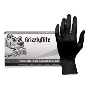 ProWorks GrizzlyNite Powder Free Nitrile Exam Glove, Black, X-Large, 5MIL - 100ct. 10/CS (GL-N105FX)