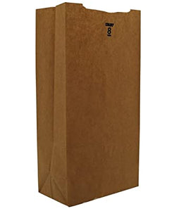 Paper Bag, Brown, 8# - 500/BNDL (18408)