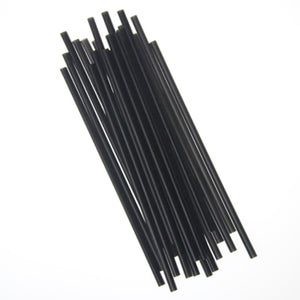Straw, Unwrapped, 7.75" Jumbo, Black - 500ct. 10/CS (E2100BK)