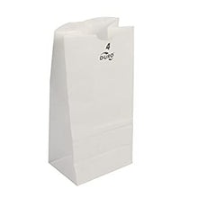 Load image into Gallery viewer, Paper Bag, White, 4# - 500/BNDL (51004)
