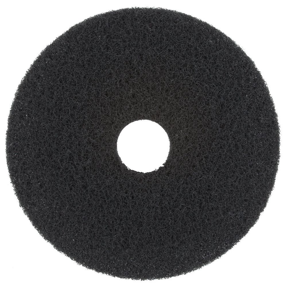 Floor Pad, 17", Black Stripping - 5/CS