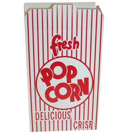 Popcorn Box, #4, Holds 2.3oz. of Popcorn - 250/CS (4ER)