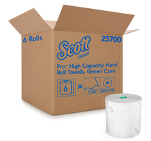 Load image into Gallery viewer, Scott Pro High Capacity Roll Towels, Green Core, 7.5&quot; x 1150&#39; - 6/CS (25700)
