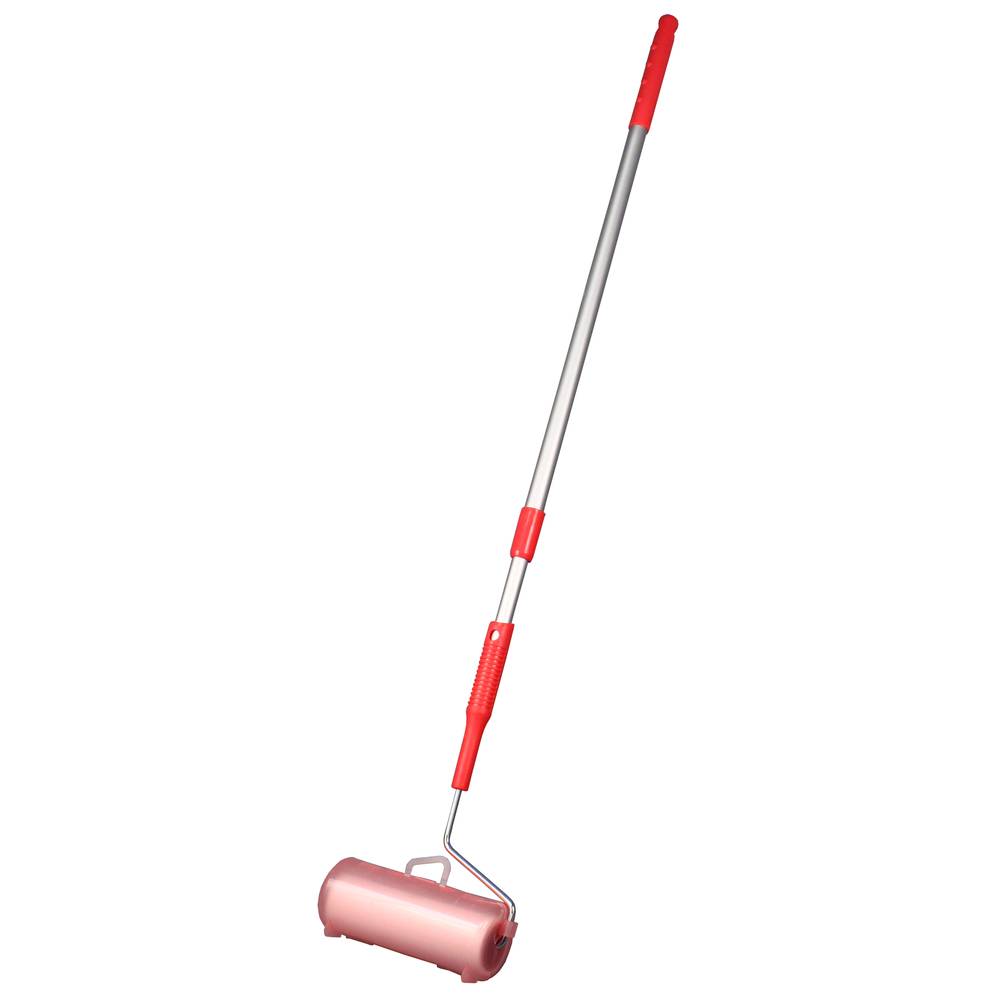 Impact Long Handle Lint Roller w/Extension Handle, 60-Sheet Rolls, 6.25" W, Red/Silver (7450)
